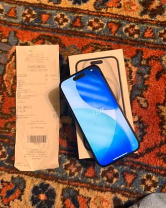iPhone 15 128GB Nero – Scatola e Scontrino