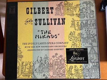 Cofanetto 2 vinili  d'epoca "The Mikado"