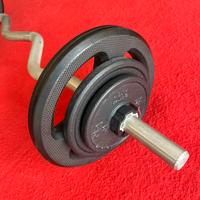 Bilanciere EZ con dischi - circa 24 kg totali