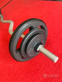 Bilanciere EZ con dischi - circa 24 kg totali