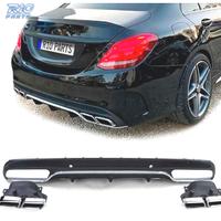 DIFFUSORE MERCEDES CLASSE C W205 14-18 LOOK AMG C6
