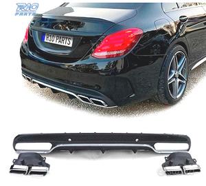 DIFFUSORE MERCEDES CLASSE C W205 14-18 LOOK AMG C6