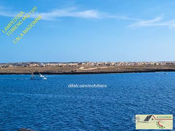 Lampedusa Cala Madonna terreno mq 1320 vista mare