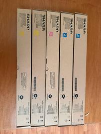 4 Toner Sharp originali nuovi e 1 regalato