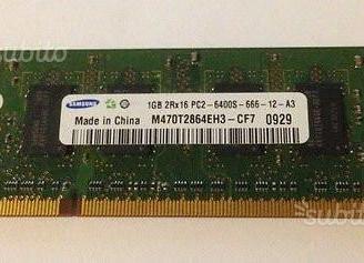Memoria RAM Samsung SODIMM DDR2 1GB PC2-6400
