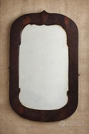 Specchio vintage in legno arte povera