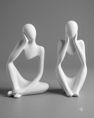 sculture stilizzate  i pensatori 