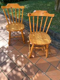 nr. 2 Sedie legno