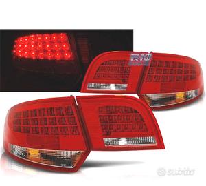 FANALI PER AUDI A3 8PA SPORTBACK 04-08 LED ROSSO C