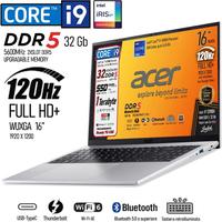 Notebook Acer Intel i9 Ram 32Gb 1Tb display 120Hz