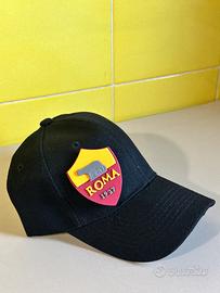 Berretto scudetto calcio Roma nero