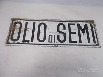 TABELLA IN LATTA PER ALIMENTARI "VINTAGE"