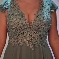 Abito lungo elegante – Colore Tiffany