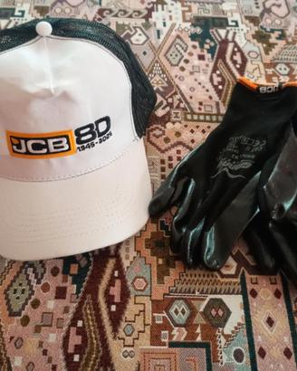 cappellino e guanti JCB 80 Anni (1945-2025)