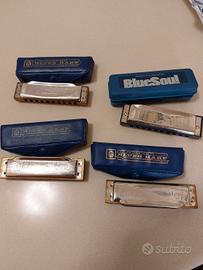 4 armoniche Blues Harp 
