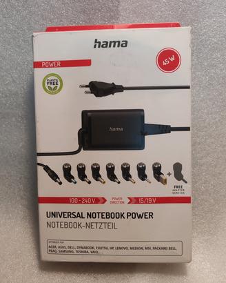 Hama alimentatore per Notebook 19V/45w , 7 accesso