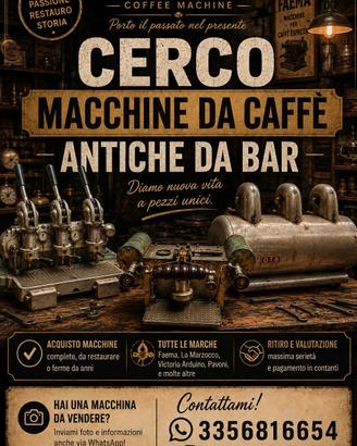  macchine da caffè  antiche da bar