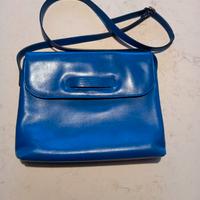 BORSA ZENITH - PELLE BLU Modello Cricket