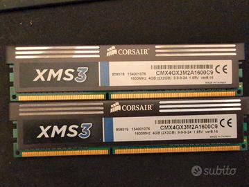 RAM 2x2gb DDR3 1600mhz c9 corsair