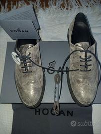 Hogan scamosciate riflessi oro N° 37