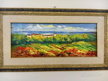 quadro olio su tavola