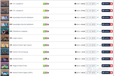 Yu-Gi-Oh! Varie carte