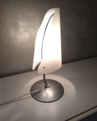 Lampada tavolo vintage design vetro opale abatjour