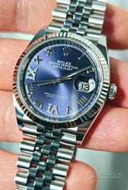 Rolex DJ 36 viola diamanti 126234 jubilee new 2025