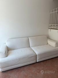 Divano Confalone puro cotone avorio