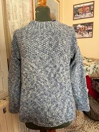 Maglione pesante lana e alpaca taglia L fatto a ma