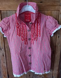 camicetta tirolese 116cm