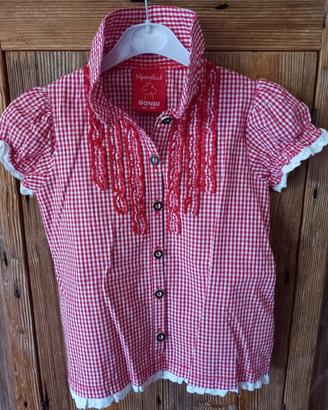 camicetta tirolese 116cm