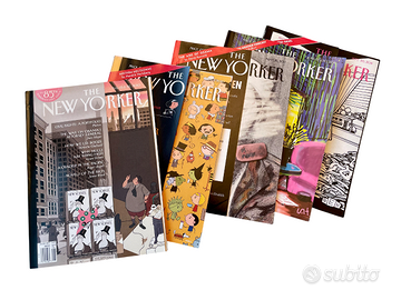 New Yorker magazine riviste 5 numeri da collezione