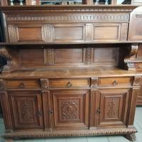 Madia antica in legno massello: