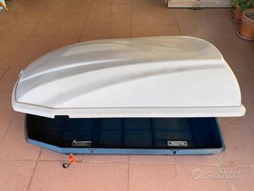 🚗 Box Tetto Auto 430L Bianco - Baule Universale ✨