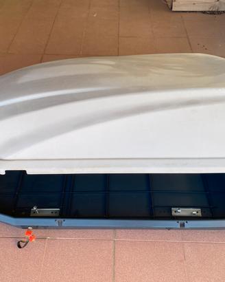🚗 Box Tetto Auto 430L Bianco - Baule Universale ✨