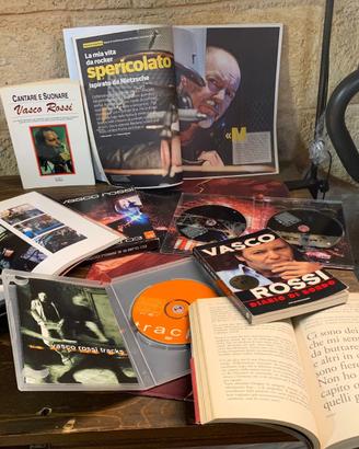 Set audio/video/libri da collezione Vasco Rossi