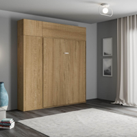 Letto a scomparsa matrimoniale completo.