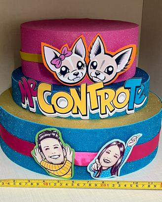 Set Completo Festa Me Contro Te - Torta e Decoraz