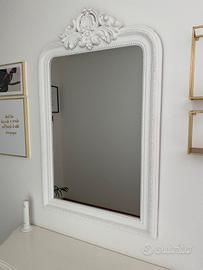 Specchio legno bianco