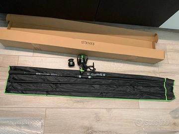 Canna da Pesca 3.6mt Carbonio 20-30LB + mulinello