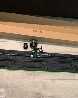 Canna da Pesca 3.6mt Carbonio 20-30LB + mulinello