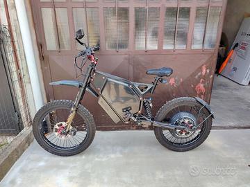 Bici elettrica enduro e bike 8000w 72v