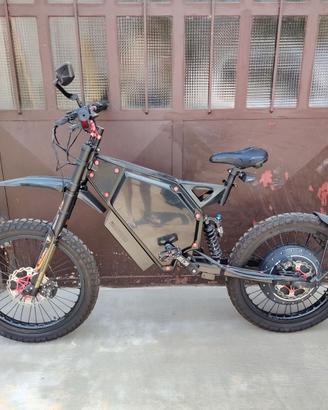 Bici elettrica enduro e bike 8000w 72v