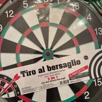 Tiro al bersaglio con 6 freccette,  punta in ferro