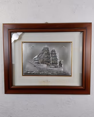 Quadro in Argento 925 "Il Veliero" - ACCA Argenti 