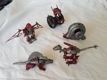 lotto Zoids 5 robot con scatole e istruzioni