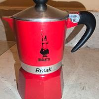 Bialetti Caffettiera Moka Express Rossa in allumin