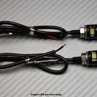 Coppia LED per luce targa
