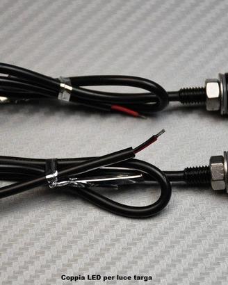 Coppia LED per luce targa